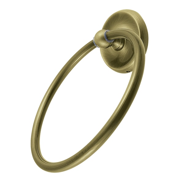 Towel Ring, Antique Brass